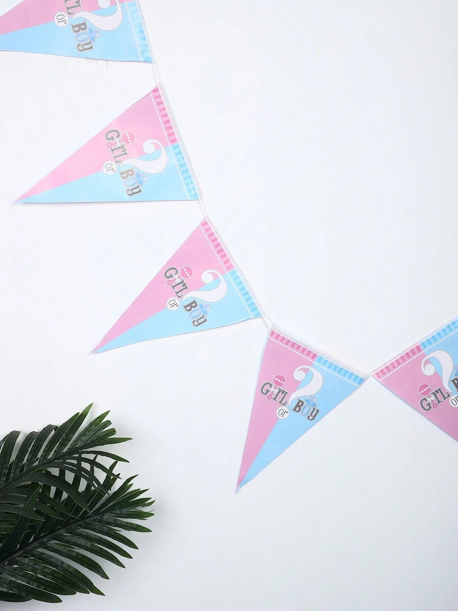Gender Reveal Party Banner - Multicolor - View 1