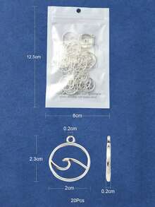 20入組鋅合金古色銅扁圓形diy珠寶吊墜,適用製作手鍊,項鍊,耳環