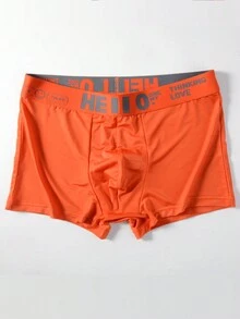 4pcs/set Men's Boxer Briefs With Letter Print - Multicolor - View 5