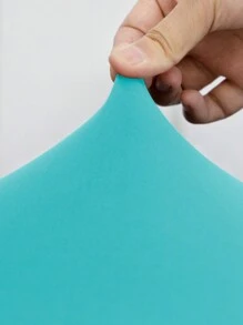 1pc Solid Color Sofa Slipcover - Mint Blue - View 4