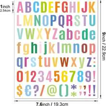 Vinyl Letters Stickers, 10 Sheets Self Adhesive Vinyl Letters Numbers Kit, Mailbox Numbers Stickers, Alphabet Number Stickers, Numbers Letter Kit Decals for Mailbox Signs, Address Number (Bold) - Multicolor - bold letters - View 2