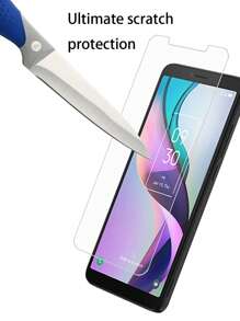 2 piezas anti rasguños alta definición Protector de pantalla Película para TCL - Blanco - Ver 2