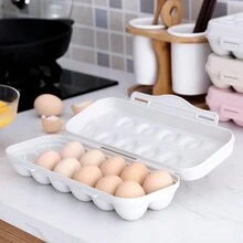 1pc Kitchen Refrigerator Storage Box With Egg Holder, Random Color - Multicolor - View 9