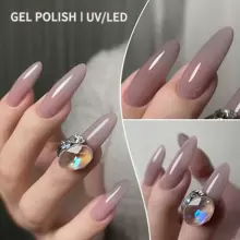 XEIJAYI 1pc Long-Lasting Grey Purple Gel Nail Polish UV/LED Soak Off Gel Nail Polish For Nail Art DIY Salon Home Holiday Gift For Women - 淺灰紫 - 查看 2