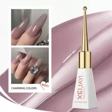 XEIJAYI 1pc Long-Lasting Grey Purple Gel Nail Polish UV/LED Soak Off Gel Nail Polish For Nail Art DIY Salon Home Holiday Gift For Women - 淺灰紫 - 查看 6