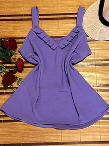 Women Tank Tops & Camis - 淡紫色 - 查看 1