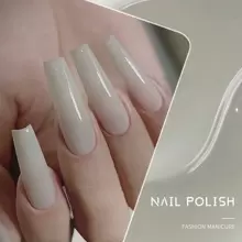 XEIJAYI 1pc Long-Lasting White Beige Gel Nail Polish UV/LED Soak Off Gel Nail Polish For Nail Art DIY Salon Home Holiday Gift For Women - 白色 - 查看 5