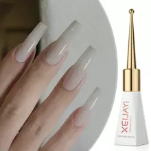 XEIJAYI 1pc Long-Lasting White Beige Gel Nail Polish UV/LED Soak Off Gel Nail Polish For Nail Art DIY Salon Home Holiday Gift For Women - 白色 - 查看 3