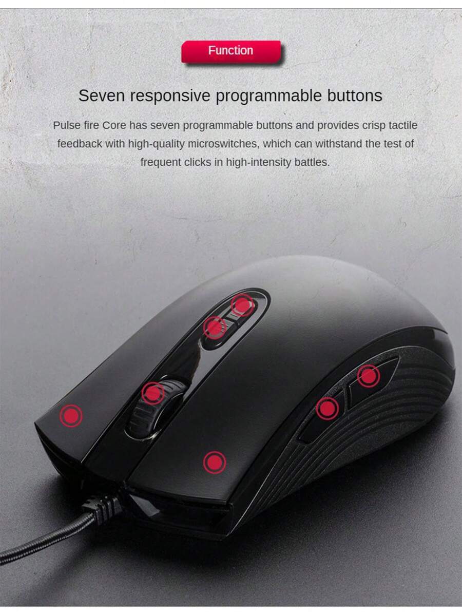 Original HyperX Pulsefire Core RGB Professional Gaming Mouse Pixart ...