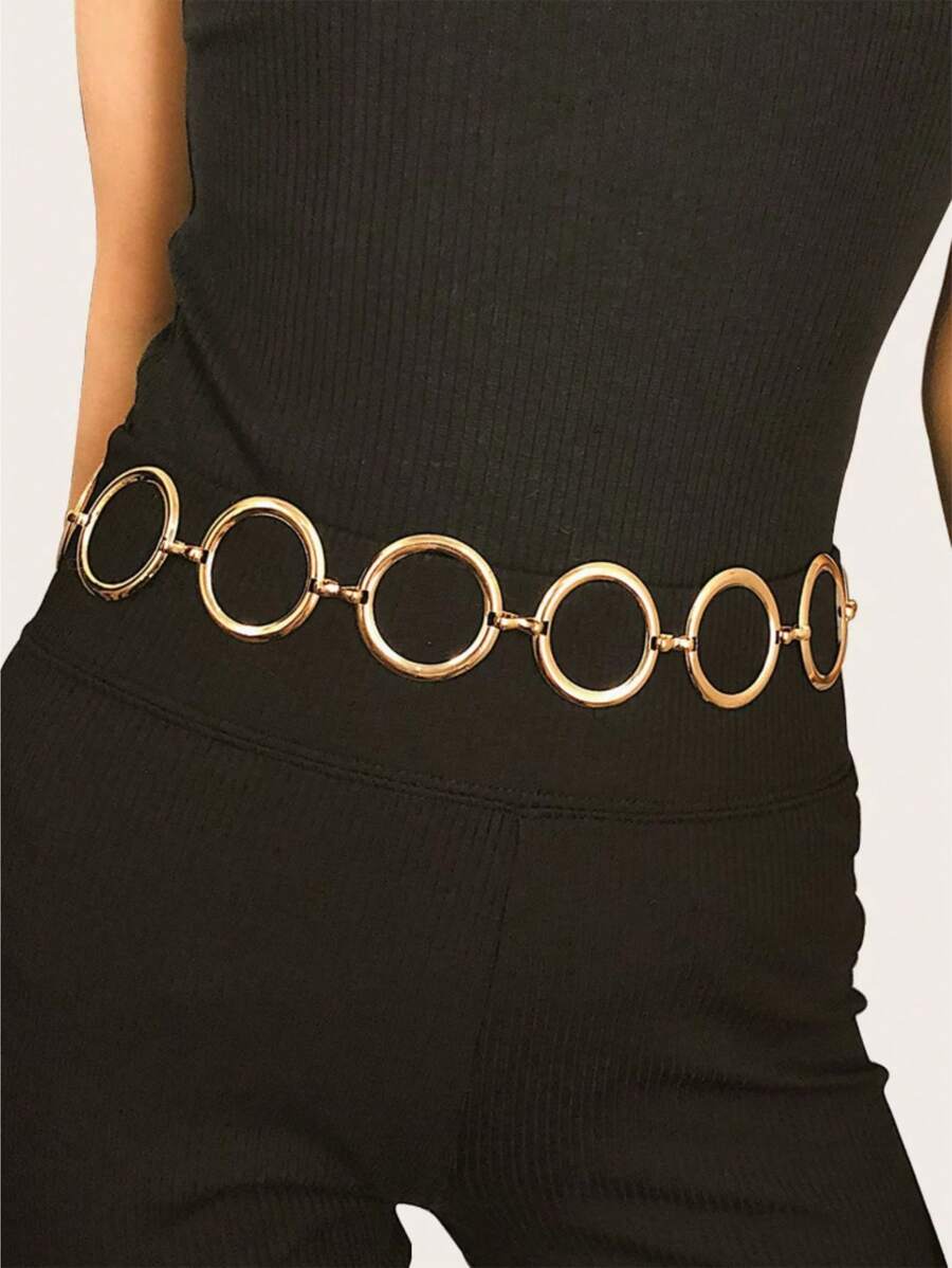 Women Belts - 金色 - 查看 1