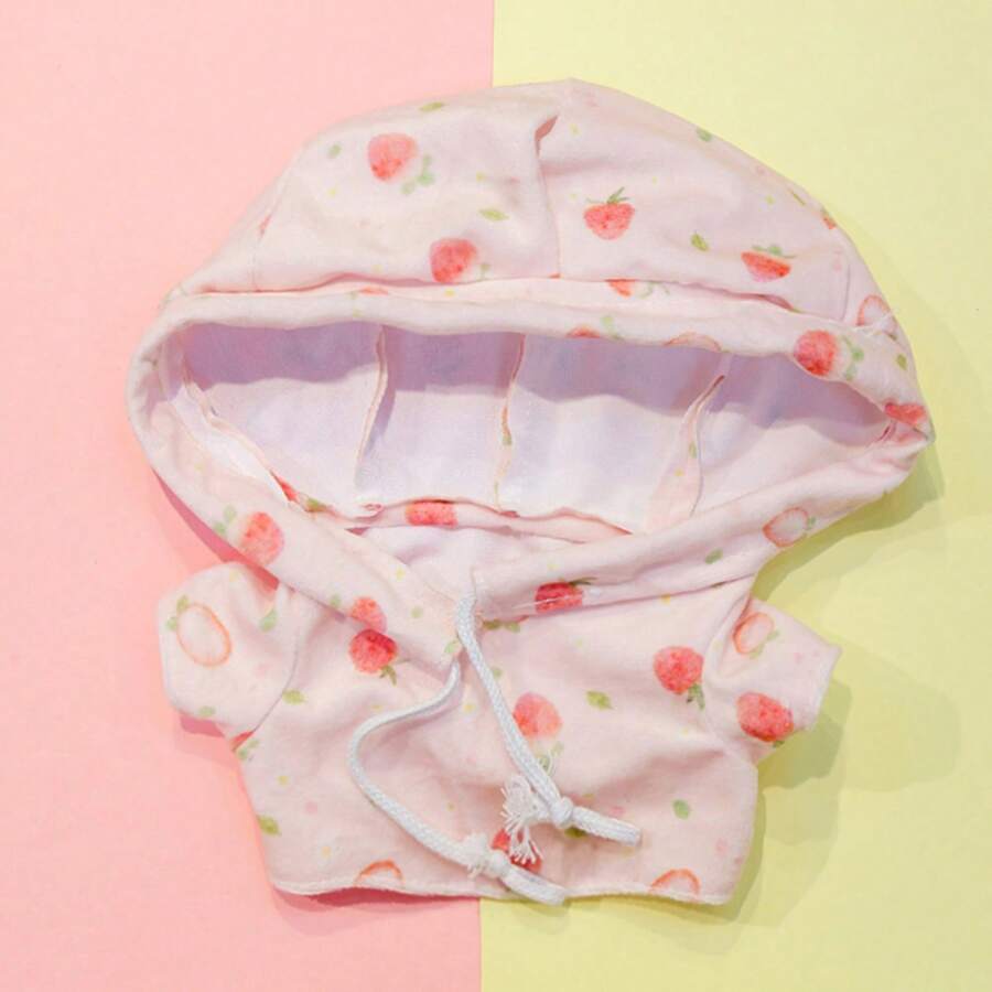 LALAFANFAN鴨子毛絨衣服,適合30cm填充動物外套,1入組帽T衫適用於毛絨玩具 - 粉色 - 查看 1