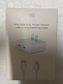 35W USB-C+C Power Adapter USB-C+C TO Lightning Cable - 白色 - 查看 1
