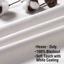 H.VERSAILTEX 100% Blackout Curtains Full Light Blocking Curtain Draperies with Soft White Coating for Bedroom Living Room Thermal Insulated Window Treatment Set of 2 Panels - Tự nhiên - Xem 7