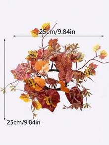 1 Miếng Mùa gặt Lễ tạ ơn Vòng hoa Với Quả bí ngô & Lá phong Thiết kế Đồ trang trí Đối với Ăn uống Bàn , Mùa thu - Nhiều màu - Xem 5