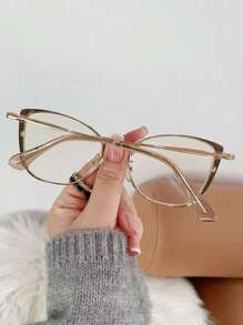 1 pieza Gafas de moda para dama, accesorio diario en color carey de lentes neutros - Multicolor - Ver 2