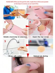 3 Hấp thụ dầu Trục lăn Tự nhiên Có thể giặt được Đá núi lửa Mặt Mát xa Cơ thể Gậy Trang điểm Da Chăm sóc sắc đẹp Công cụ Khuôn mặt Lau sạch Lỗ chân lông Làm sạch Kiểm soát dầu Trục lăn Đen - màu đen - Xem 4