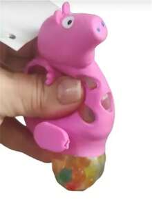 668- Squishy Porco Bolinha Anti Stress Relaxante de Apertar Brinquedo PARA/ Criança e Adulto - Multicolorido - Visão 5