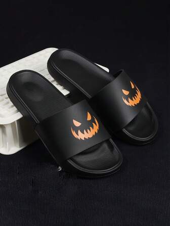 男士微笑表情拖鞋,休閒乙烯-乙酸乙烯共聚物家居拖鞋