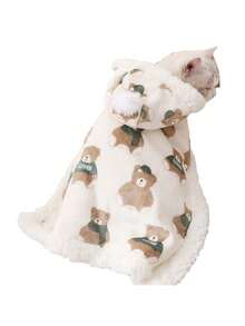 寵物貓狗卡布奇諾熊斗篷毯子睡袋,適用於秋冬季節 - 彩色 - 查看 8