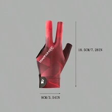 1pc Anti-Slip Billiard Glove,Adult Party Games Suitable For Halloween/Christmas/Thanksgiving - Red - View 2