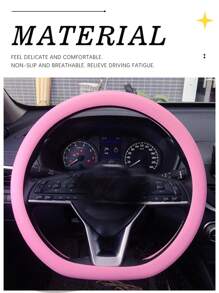 Cubre Volante Rosa Para Coches - Rosa - Ver 2