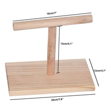 Bird Training Stand, Wooden Parrot Perch, Desktop Bird Training Toy For Parakeets Conures Lovebirds