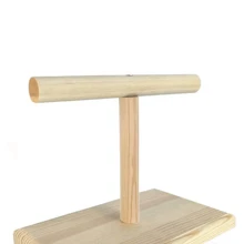 Bird Training Stand, Wooden Parrot Perch, Desktop Bird Training Toy For Parakeets Conures Lovebirds
