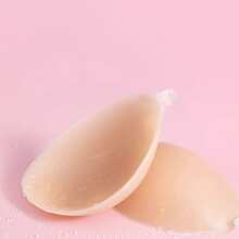 Áo ngực dán không dây vô hình màu da miếng lót ngực cho váy cưới của phụ nữ váy dự tiệc ngực nhỏ nâng ngực miếng lót núm vú bằng silicon miếng lót ngực đồ lót liền mạch mùa hè - Màu be - Xem 6