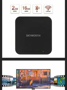 SKYWORTH TV Android TV Hộp , 11.0 , 2GB , 16GB , Android Hộp , Ủng hộ 4K Video , 5G WiFi , USB 3.0 , Ethernet , Thông minh TV Hộp Với đèn nền Và Điều khiển từ xa - màu đen - Xem 6