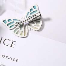 1只女式紫色蝴蝶形髮夾,全配髮飾,日常穿著 - 紫色 - 查看 3