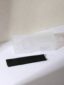 1 件女士时尚眼镜，学院风可爱装饰透明镜片眼镜