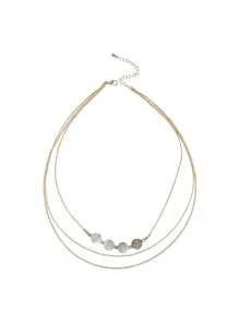 1 件天然鮑魚殼項鍊,多層貝殼頸鍊,適合年輕女士 - 天然鮑魚殼項鍊 - 查看 9