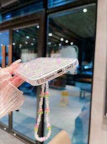 一款帶掛繩的氣囊氣壓帝皇蘭防摔手機殼，適用於 iPhone 15 Pro Max