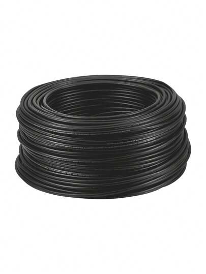 Rollo de 100 metros de cable THW CCA 10 AWG negro, Basic CCA-10N 40209