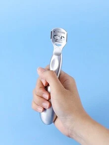 1pc Stainless Steel & Replaceable Blade Foot Callus Remover Tool For Removing Dead Skin & Calluses - Silver - View 2