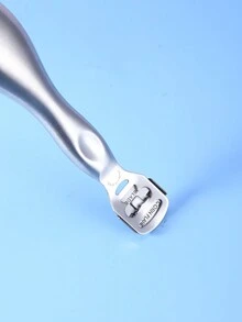 1pc Stainless Steel & Replaceable Blade Foot Callus Remover Tool For Removing Dead Skin & Calluses - Silver - View 3