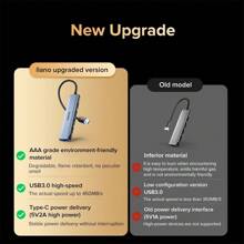 llano USB 3.0 4 Port Hub For Printer Mouse Keyboard HD Flash Drive USB C With 4 Port USB 3.0 Hub