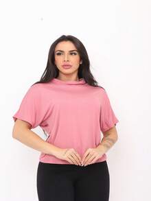 Women T-Shirts - 藕粉色 - 查看 5