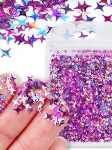 1pc Starry Resin Sequins Shiny Four-pointed Star Glitter For Epoxy Resin Filling UV Silicone Mold Filler DIY Crystal Crafts Handmade - Multicolor - View 4