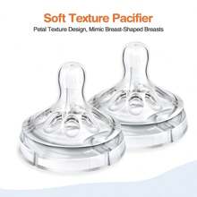 2 paquetes de chupetes de silicona aptos para recién nacidos - transparente - Ver 11