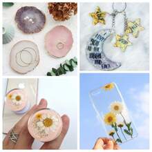 472毫升環氧樹脂套裝1:1比例2部分工藝樹脂,抗黃,氣泡少,適用於珠寶製作,模具,工藝品等