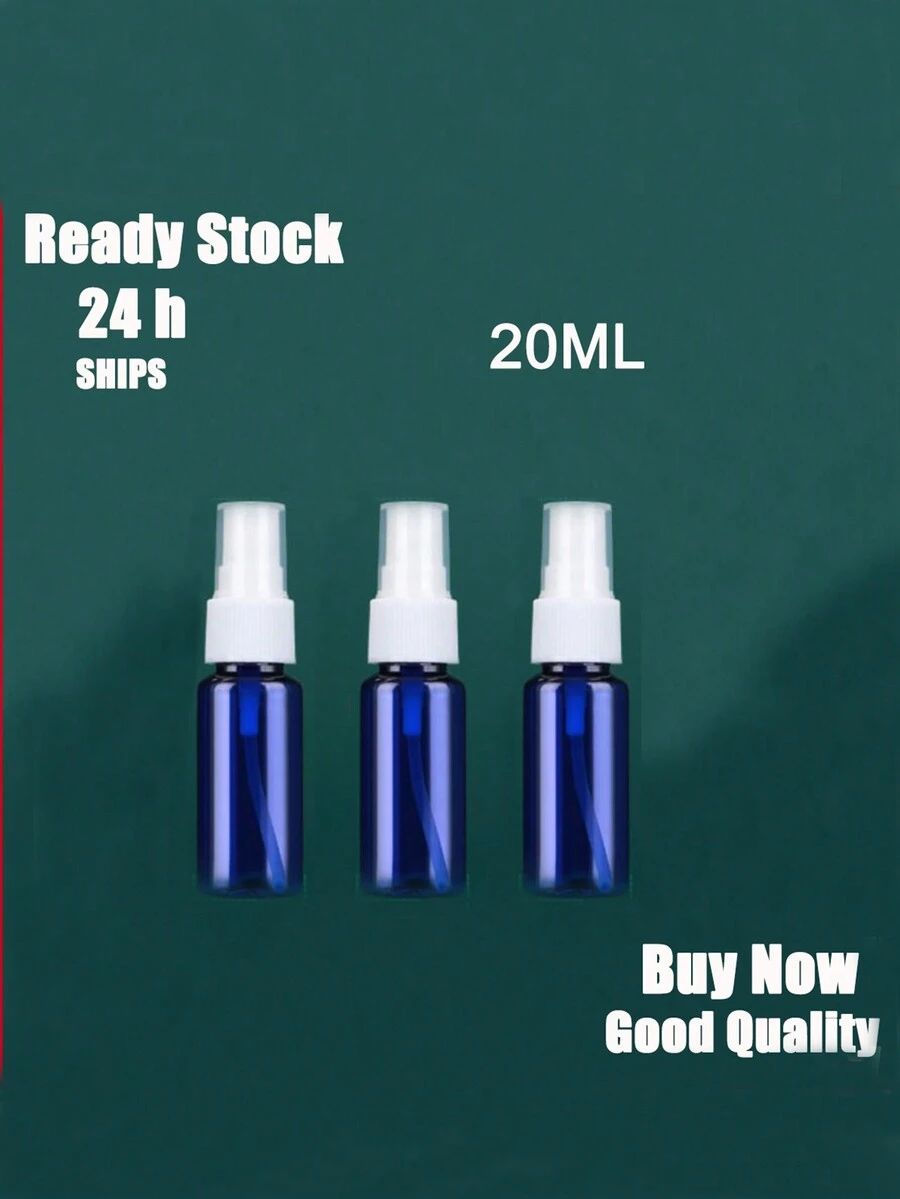 3入組20ml藍色塑膠噴霧瓶 - 藍色 - 查看 1
