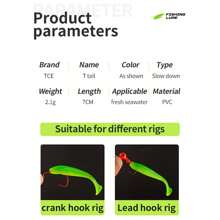 50pcs 7cm, 2.1g Soft Worm Silicone Fishing Lure In Box Packaging For Bass