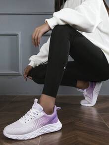 男款舒適針織透氣休閒輕量軟底運動鞋,適用於旅行和跑步