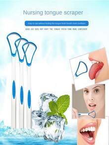 2入組舌刮器,去除口臭,去除厚重白色舌苔,口腔護理工具