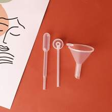 1 件装香水补充工具包漏斗挤压滴管泵头适用于液体化妆品香水样品精油，旅行使用 - 白色 - 查看 3