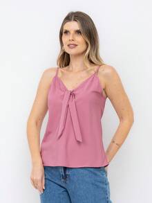 Women Tank Tops & Camis - Màu hồng gỉ - Xem 3