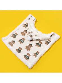 寵物貓狗卡布奇諾熊斗篷毯子睡袋,適用於秋冬季節 - 彩色 - 查看 3