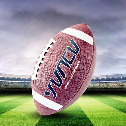  YUNCU Standard American Football For Youth And Adult Outdoor Sports Game Competition Training , Rugby Size 9 , 6 , 3