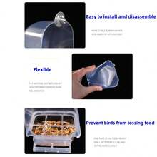 1pc Automatic Feeder Drawer-style Anti-spill Bird Food Box For Parrots And Other Birds - White - View 7